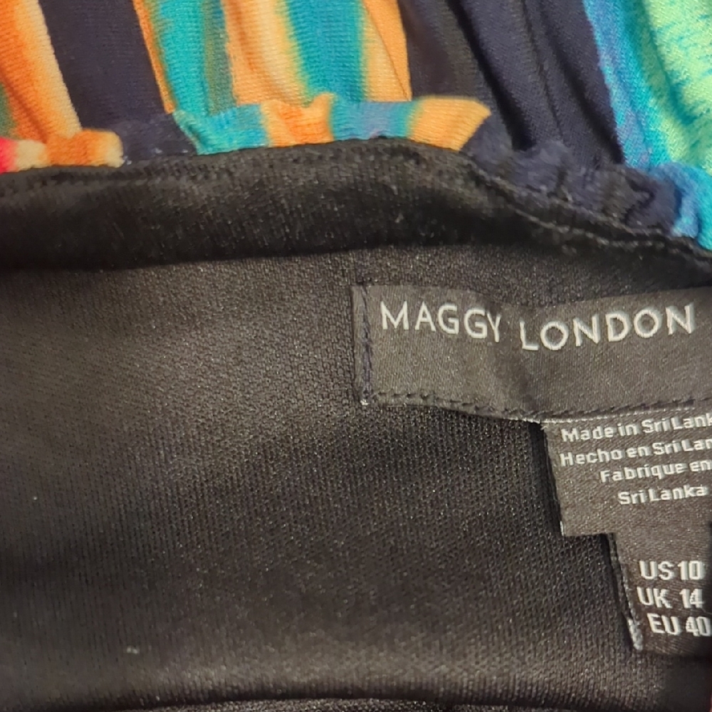 Maggy London Colorful Halter Dress - Picture 7 of 7